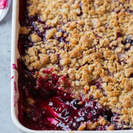 Ina's Tri-Berry Crumbles